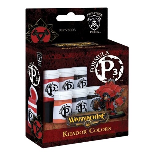 Privateer Press Formula P3 - Khador Colors - P3 Paint - 6 kleuren - 18ml - PIP93003