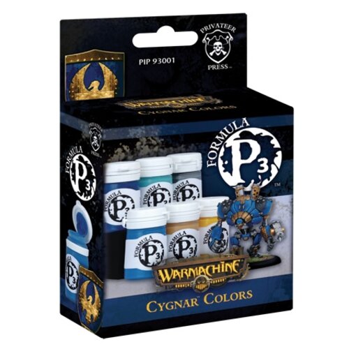 Privateer Press Formula P3 - Cygnar Colors - P3 Paint - 6 kleuren - 18ml - PIP93001