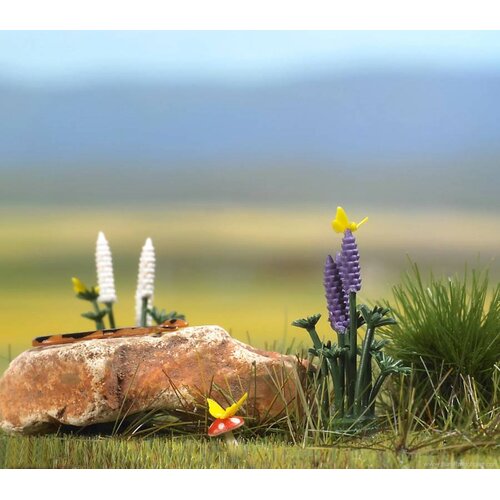 Busch Flowerpots and flowers - HO 1209