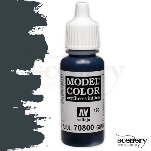 Vallejo Model Color Gunmetal Blue - 17ml - 70800