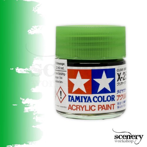 Tamiya Clear Green - X-25 - 23ml - TAM 81025