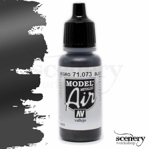 Vallejo Model Air Black Metallic - 17ml - 71073