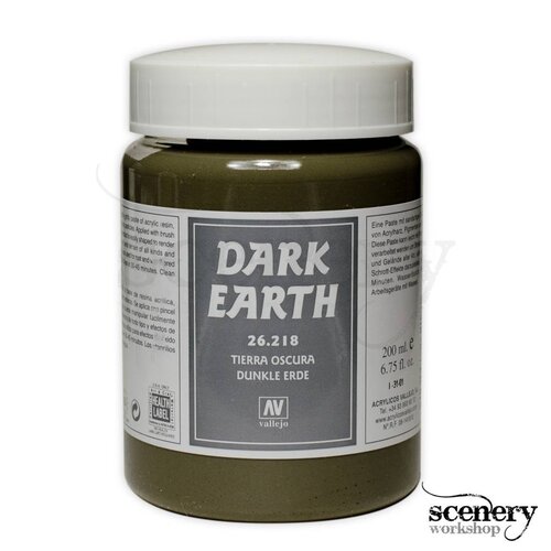 Vallejo Dark Earth Paste - 200ml - 26218