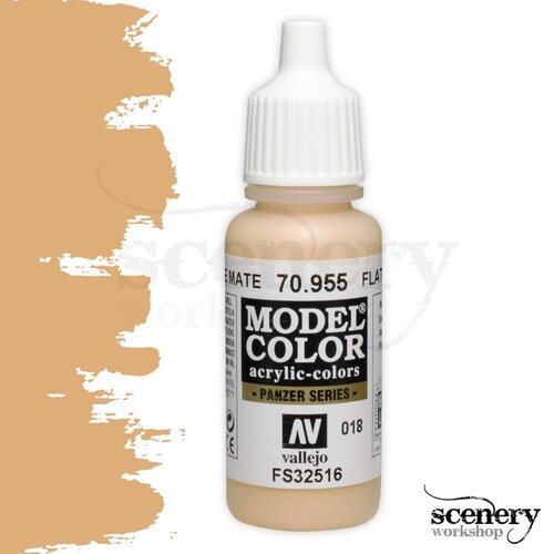 Vallejo Model Color Flat Flesh - Panzer Series - 17ml - 70955