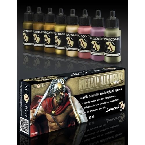Scale 75 Metal'n Alchemy - Golden metallic paint set - 8 kleuren - 17ml - SSE-010