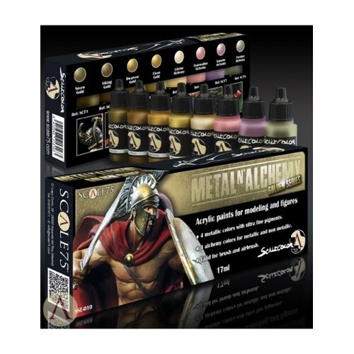 Scale 75 Metal'n Alchemy - Golden metallic paint set - 8 kleuren - 17ml - SSE-010