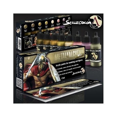 Scale 75 Metal'n Alchemy - Golden metallic paint set - 8 kleuren - 17ml - SSE-010