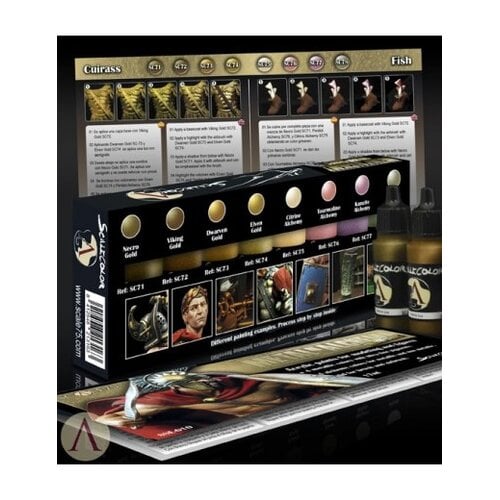 Scale 75 Metal'n Alchemy - Golden metallic paint set - 8 kleuren - 17ml - SSE-010