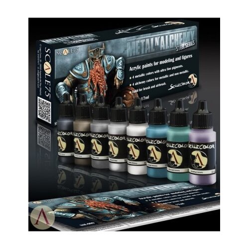 Scale 75 Metal'n Alchemy - Steel metallic paint set - 8 kleuren - 17ml - SSE-009