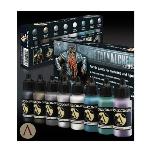 Scale 75 Metal'n Alchemy - Steel metallic paint set - 8 kleuren - 17ml - SSE-009