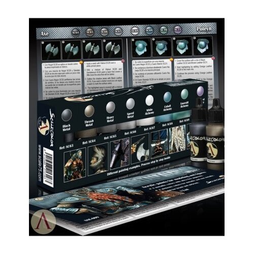 Scale 75 Metal'n Alchemy - Steel metallic paint set - 8 kleuren - 17ml - SSE-009