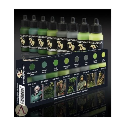 Scale 75 Colors of Nature - Green Paint Set - 8 kleuren - 17ml - SSE-006
