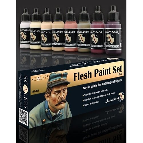 Scale 75 Flesh Paint Set - 8 kleuren - 17ml - SSE-003