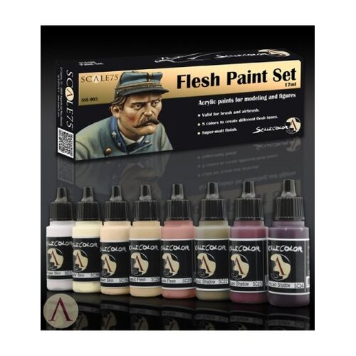 Scale 75 Flesh Paint Set - 8 kleuren - 17ml - SSE-003