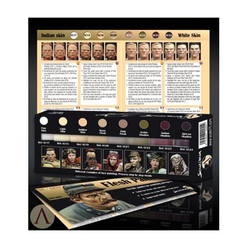 Scale 75 Flesh Paint Set - 8 colors - 17ml - SSE-003