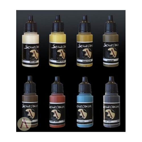 Scale 75 NMM Paint Set Gold and Copper - 8 colors - 17ml - SSE-002