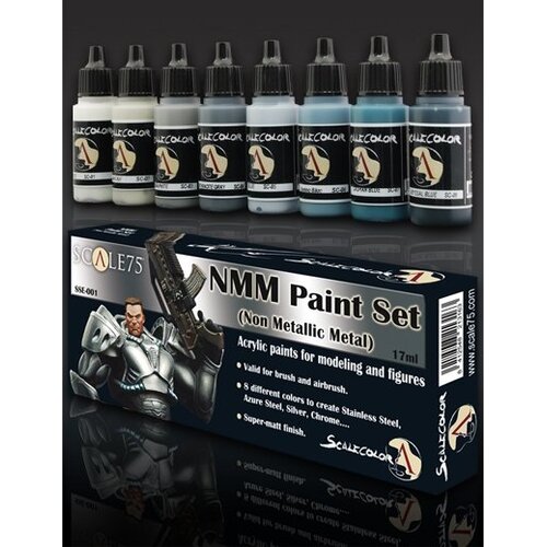 Scale 75 NMM Paint Set Steel - 8 kleuren - 17ml - SSE-001