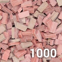 Rood mix baksteen 1:35 - 1000x - 23034