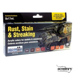 Model Color Rust, Stain and streaking - 8 kleuren - 17ml - 70183