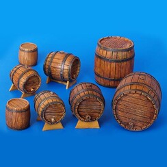 Wooden Barrels - 8x - PLM204