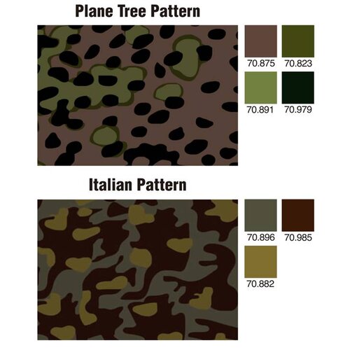 Vallejo Model Color Panzer Aces Camouflage Colors - 16 kleuren - 17ml - 70179