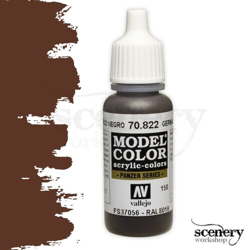 Vallejo Model Color German Cam. Black Brown - Panzer Series - 17ml - 70822