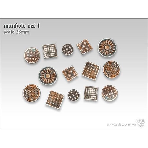 Tabletop-Art Manhole Set 1 - TTA601041