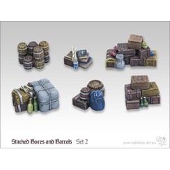Stacked boxes and barrels set 2 - TTA600017