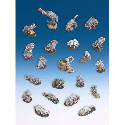Freebooter Miniatures Ratten - 21x - ZUB006