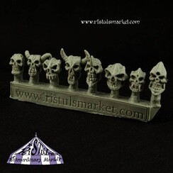 Undead Demon Skulls - 8x - COPA0040