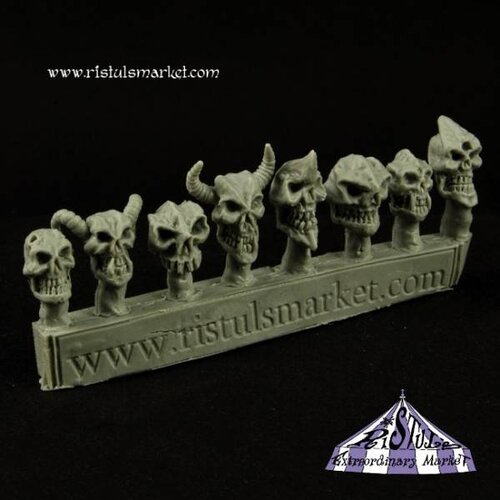 Ristul's Extraordinary Market Undead Demon Skulls - 8x - COPA0040
