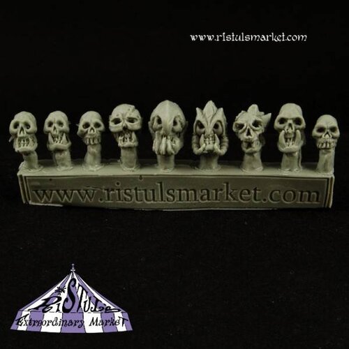 Ristul's Extraordinary Market Undead Orc Skulls - 9x - COPA0039