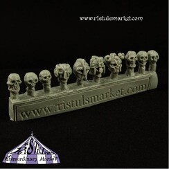 Undead Dwarf Skulls - 10x - COPA0037
