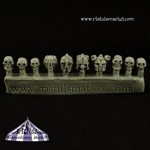 Ristul's Extraordinary Market Undead Dwarf Skulls - 10x - COPA0037