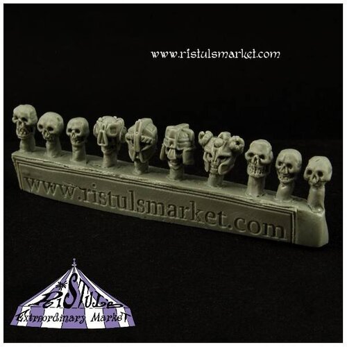 Ristul's Extraordinary Market Undead Dwarf Skulls - 10x - COPA0037