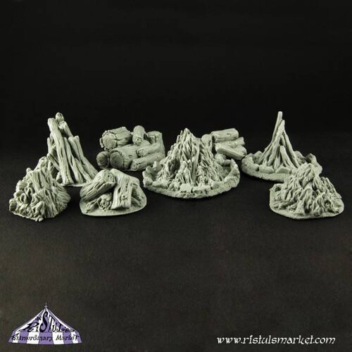 Ristul's Extraordinary Market BonFires Terrain - 8x - BSKT0011