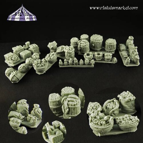 Ristul's Extraordinary Market Food Supplies Basing Kit - 39x - BSKT0007