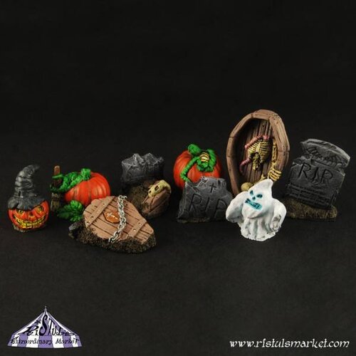 Ristul's Extraordinary Market Halloween Basing Kit - 10x - BSKT0004
