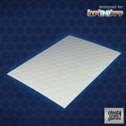 Plast Craft Games Hexagonal Textured PVC Sheet - 1mm - INF201