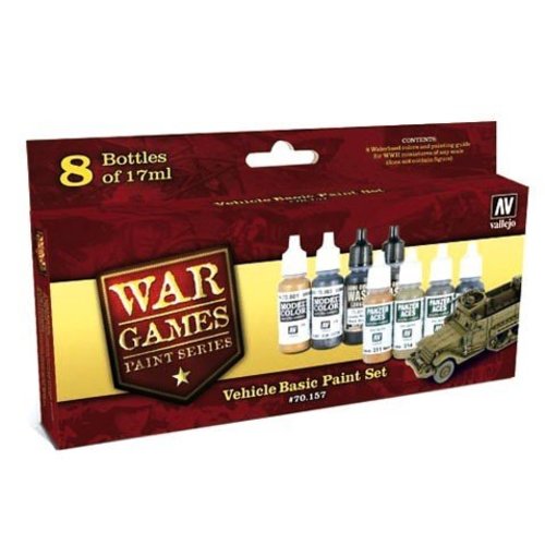 Vallejo Vehicle Basic Paint Set - 8 kleuren - 17ml - 70157