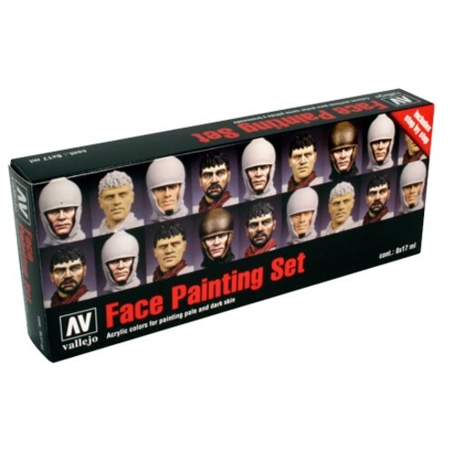 Vallejo Model Color Face Painting Set - 8 kleuren - 17ml - 70119