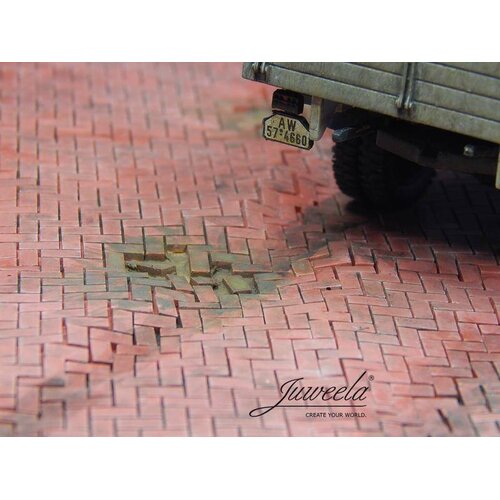 Juweela Flexyway - Red - Herringbone stones - 12x segments 160 - 1:48 - 24 120