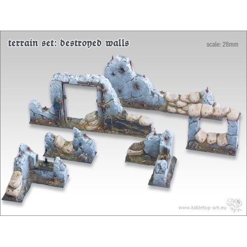 Tabletop-Art Terrein Set - Destroyed Walls - TTA601031