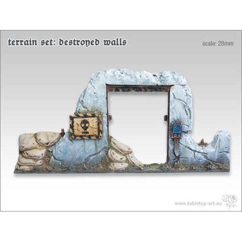 Tabletop-Art Terrain Set - Destroyed Walls - TTA601031