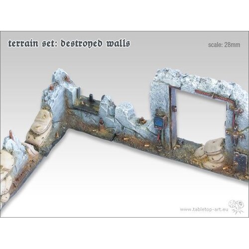 Tabletop-Art Terrain Set - Destroyed Walls - TTA601031