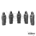 Mini Monsters Monks Statue - 5pcs - MM-19