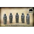 Mini Monsters Monks Statue - 5pcs - MM-19