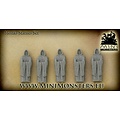 Mini Monsters Monks Statue - 5pcs - MM-19