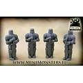 Mini Monsters Knights Statue - 4pcs - MM-18