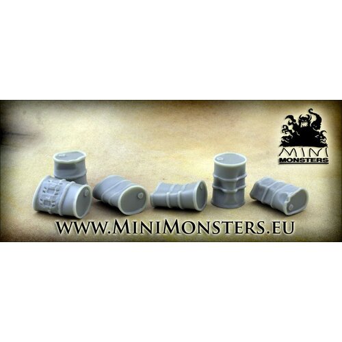 Mini Monsters Crushed Barrels - 6pcs - MM-13